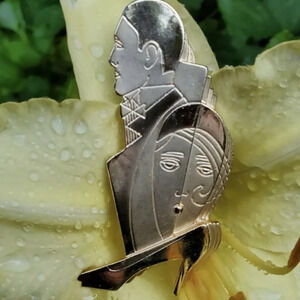 Vintage  Abstract Deco brooch‎